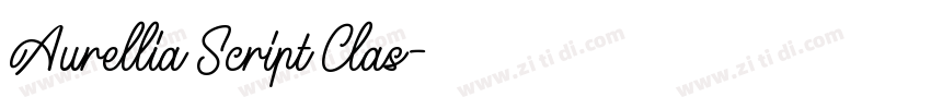 Aurellia Script Clas字体转换